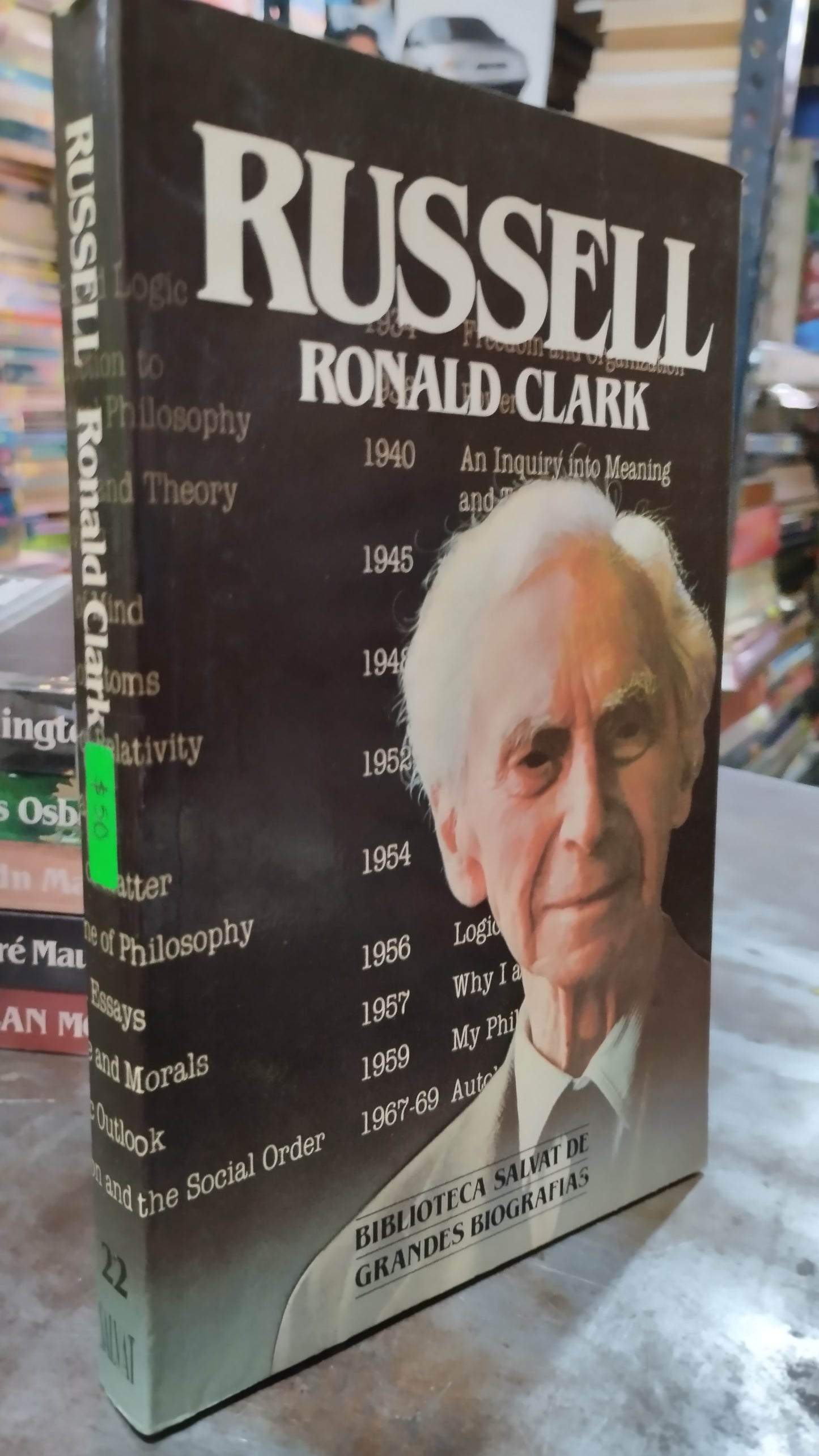 RUSSEL POR RONALD CLARK LIBRO USADO HISTORIA ALDAMA