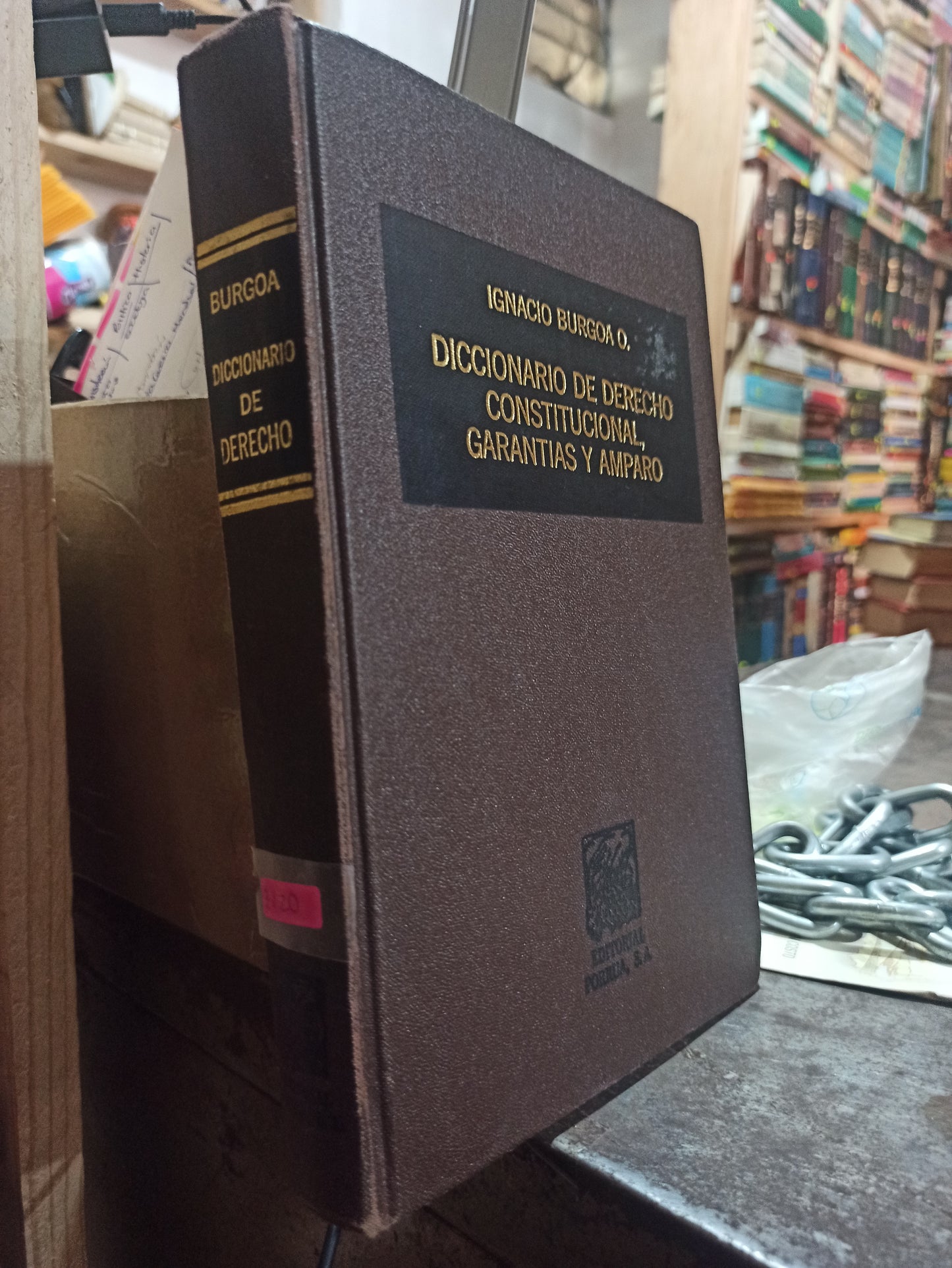 DICCIONARIO DE DERECHO CONSTITUCIONAL GARANTIAS Y AMPARO POR IGNACIO BURGOA O. USADO DERECHO ALDAMA