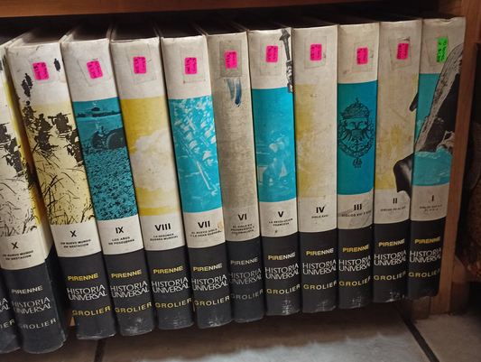 HISTORIA UNIVERSAL LAS GRANDES CORRIENTES DE LA HISTORIA POR JACQUES PIRENNE USADO HISTORIA JUÁREZ 10 TOMOS POR $1200