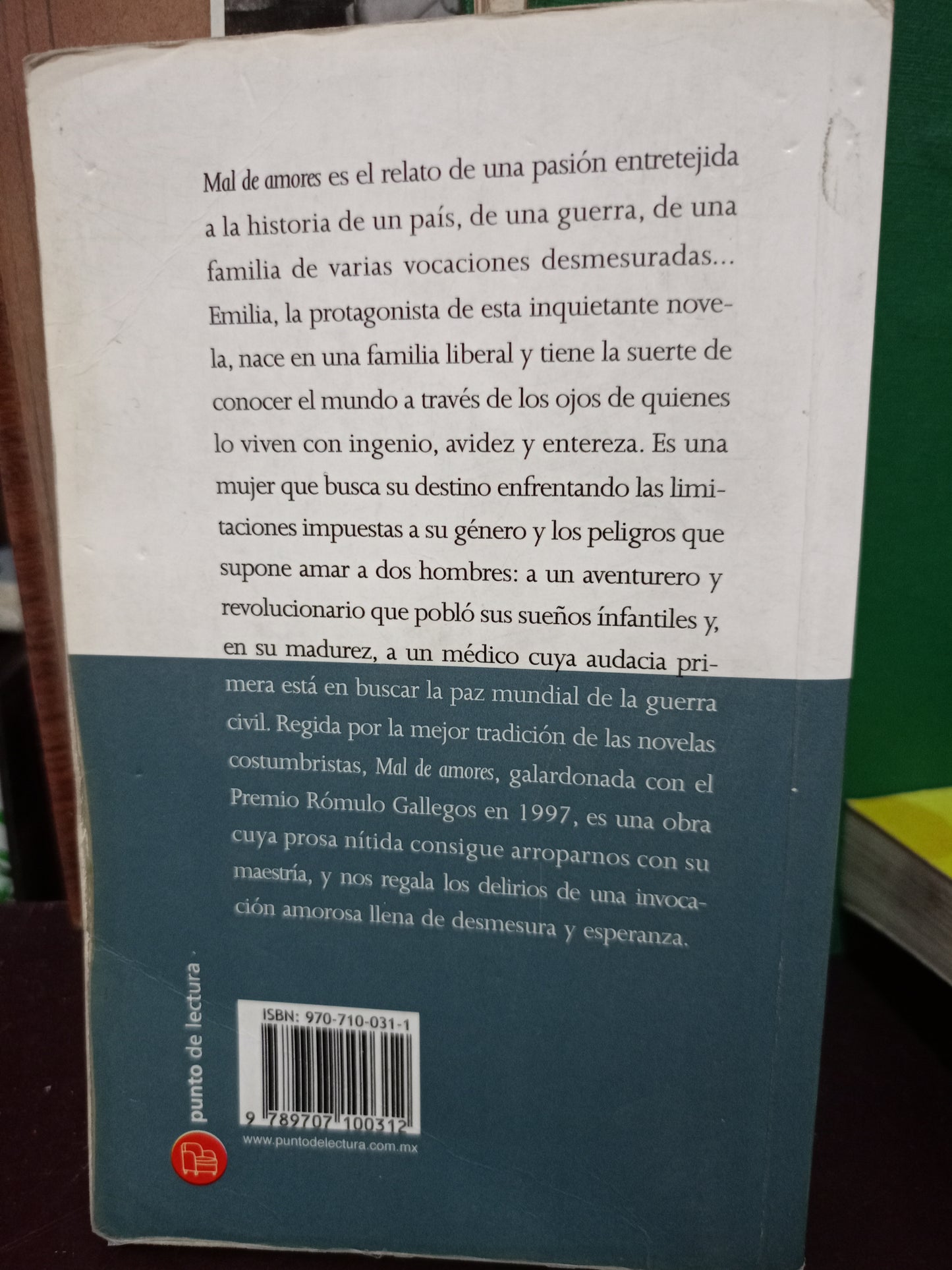 MAL DE AMORES ANGELES MASTRETTA USADO NOVELA LITERARIO 305