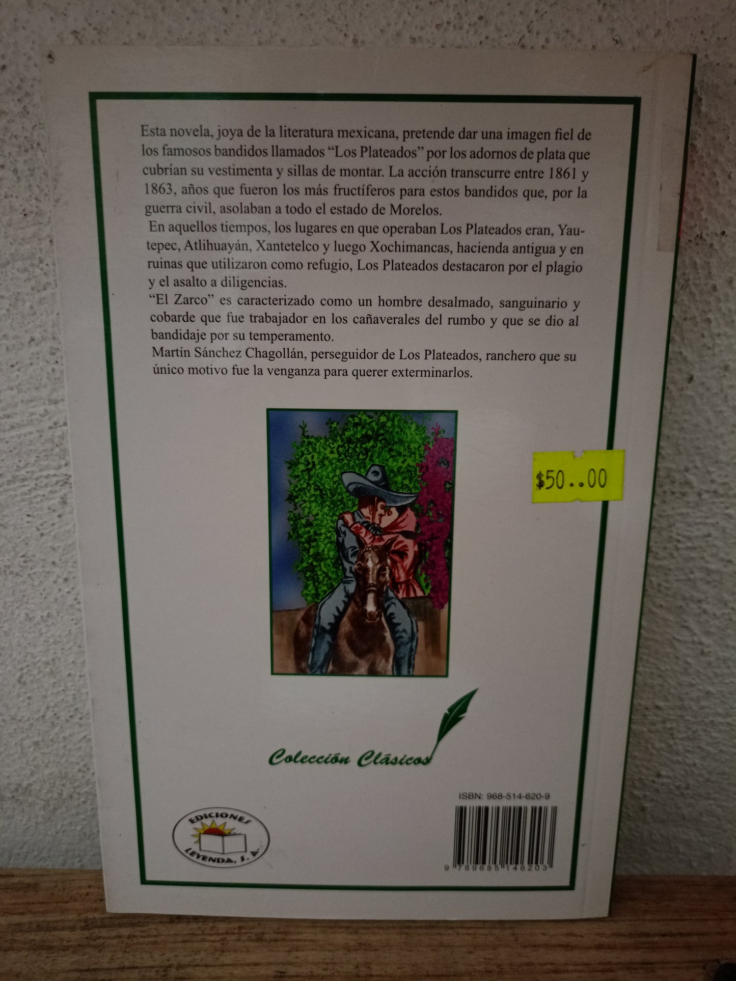 EL ZARCO POR IGNACIO MANUEL ALTAMIRANO USADO NOVELA LITERARIO 305