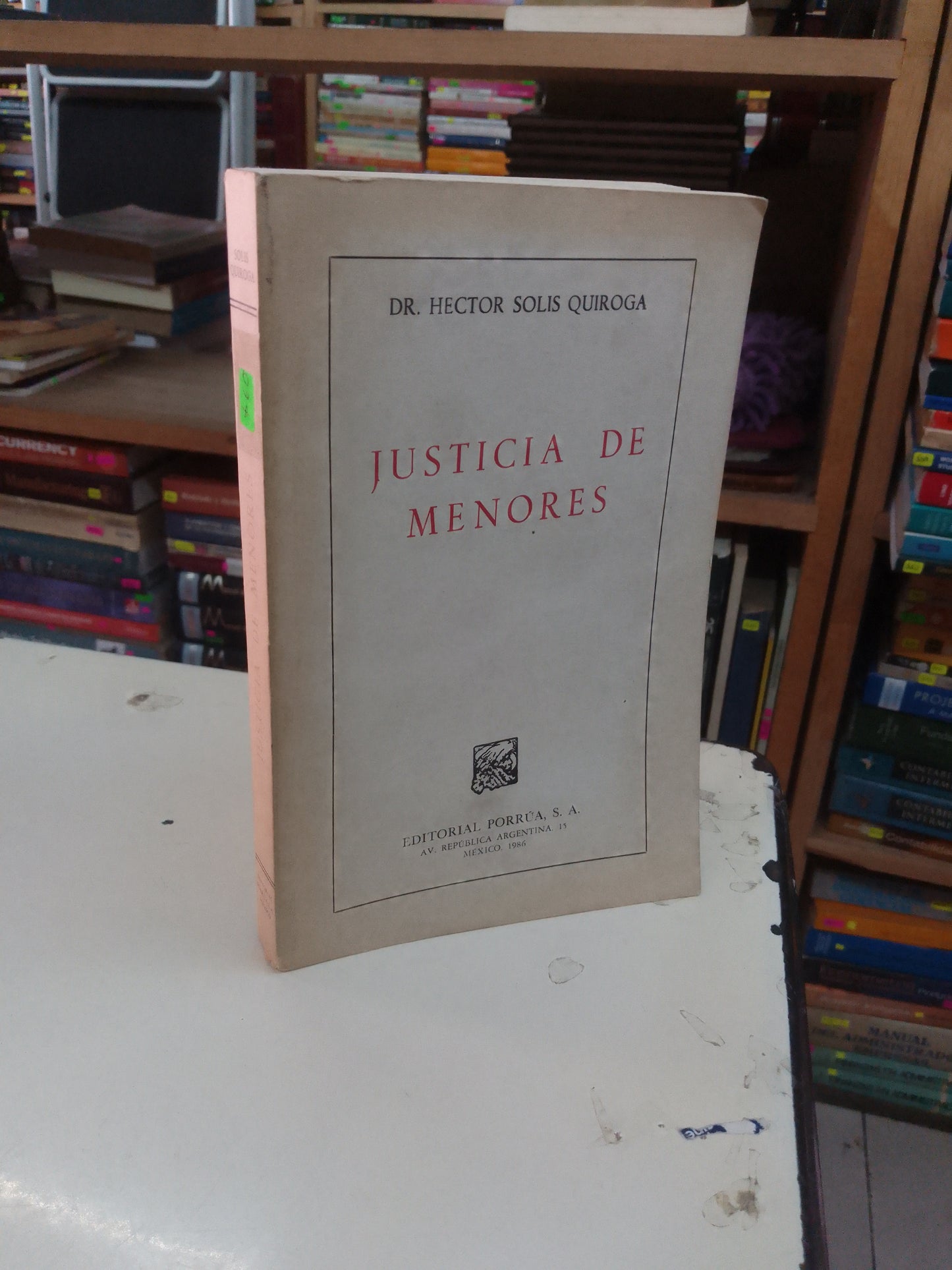 JUSTICIA DE MENORES POR HECTOR SOLIS QUIROGA USADO DERECHO LITERARIO 207