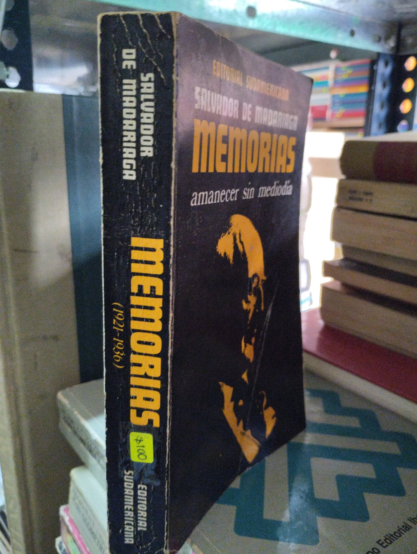 MEMORIAS POR SALVADOR DE MADARIAGA USADO NOVELAS ALDAMA