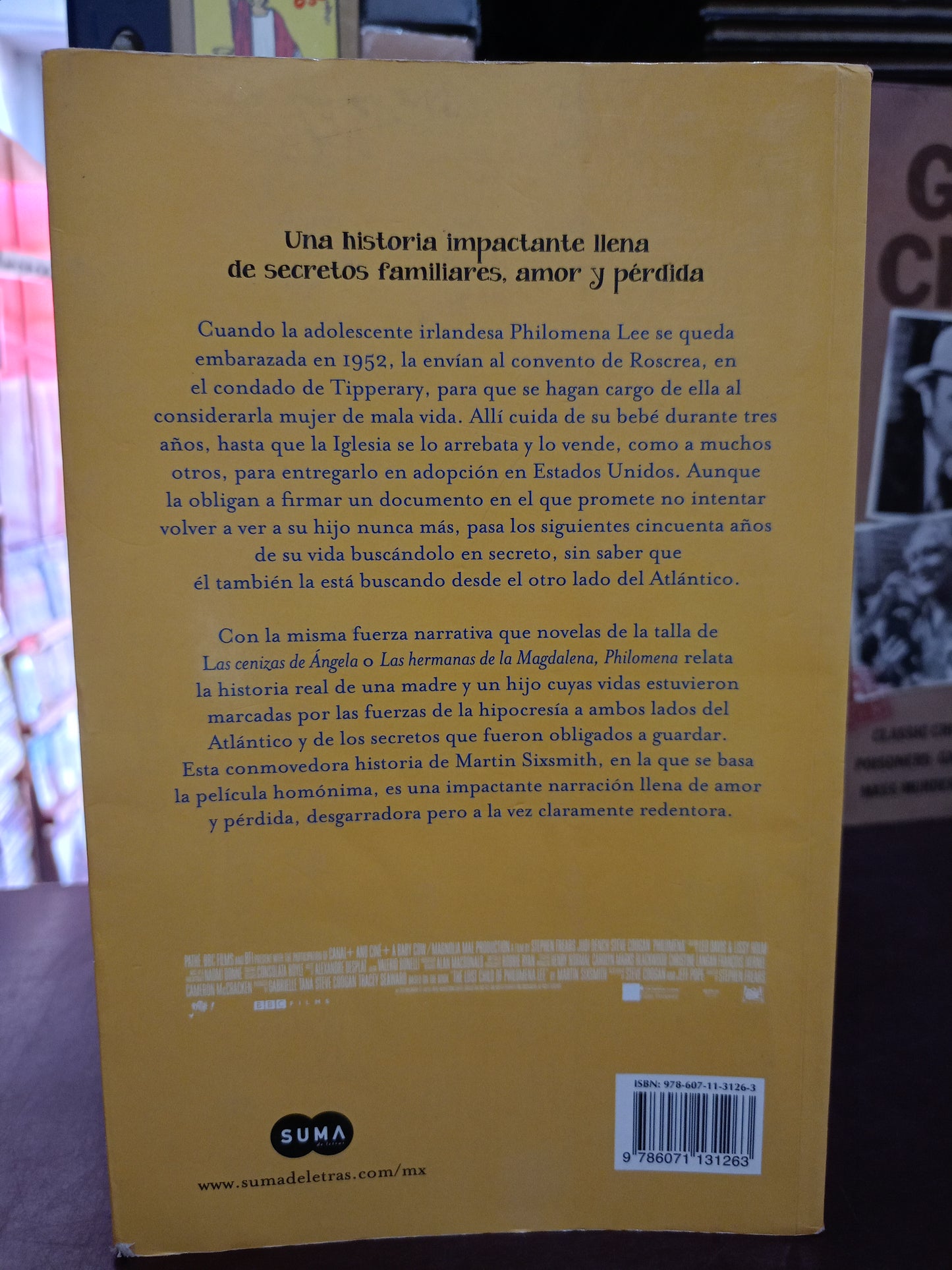 PHILOMENA POR MARTIN SIXSMITH USADO NOVELA LITERARIO 305