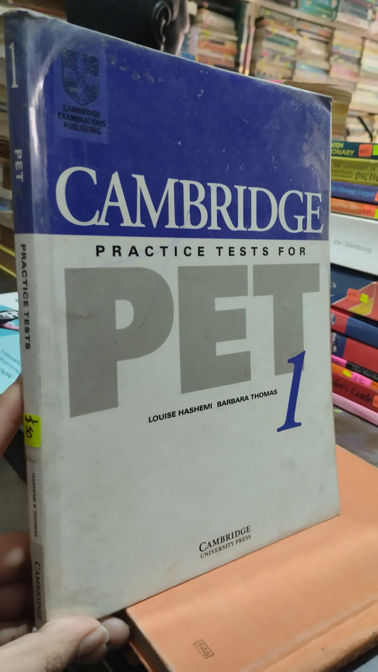 CAMBRIDGE PRACTICE TESTS FOR PET POR LOUISE HASHEMI LIBRO USADO IDIOMAS ALDAMA