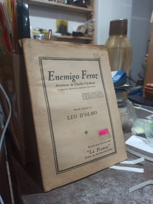 ENEMIGO FEROZ POR LEO D'OLMO USADO ANTIGUOS ALDAMA