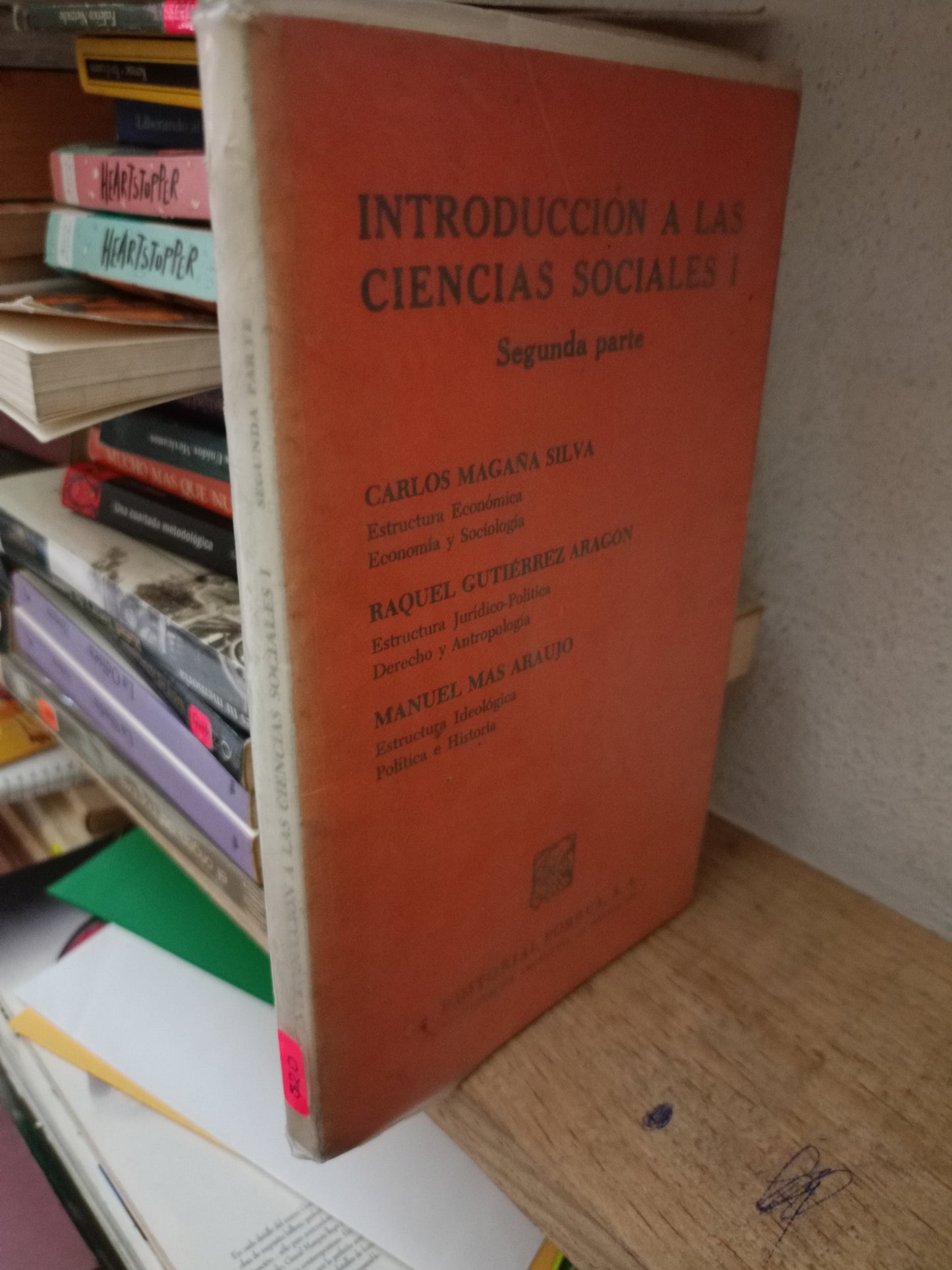 INTRODUCCIÓN A LAS CIENCIAS SOCIALES I SEGUNDA PARTE POR CARLOS MAGAÑA SILVA Y OTROS USADO FILOSOFIA LITERARIO 305
