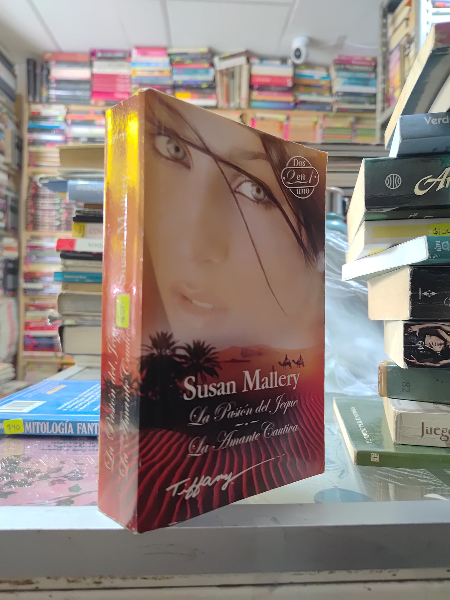 LA PASION DEL JEQUE Y LA AMANTE CAUTIVA POR SUSAN MALLERY USADO NOVELAS JUAREZ 507