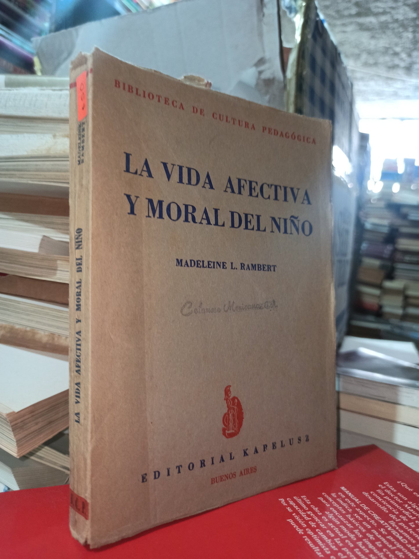LA VIDA AFECTIVA Y MORAL DEL NIÑO POR MADELINE L. RAMBERT USADO PSICOLOGÍA ALDAMA