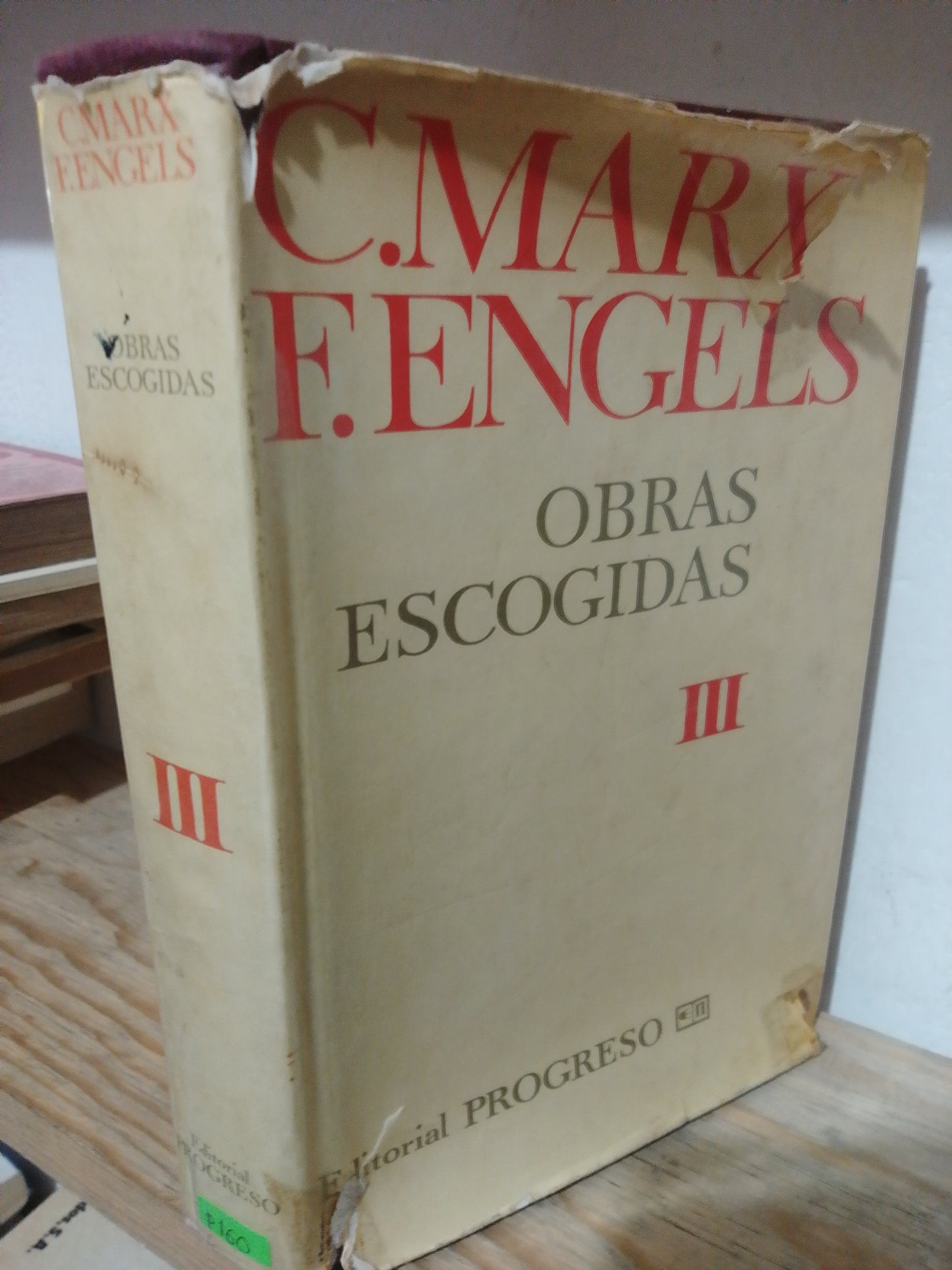 OBRAS ESCOGIDAS III POR C.MAX Y F.ENGELS USADO FILOSOFIA JUAREZ