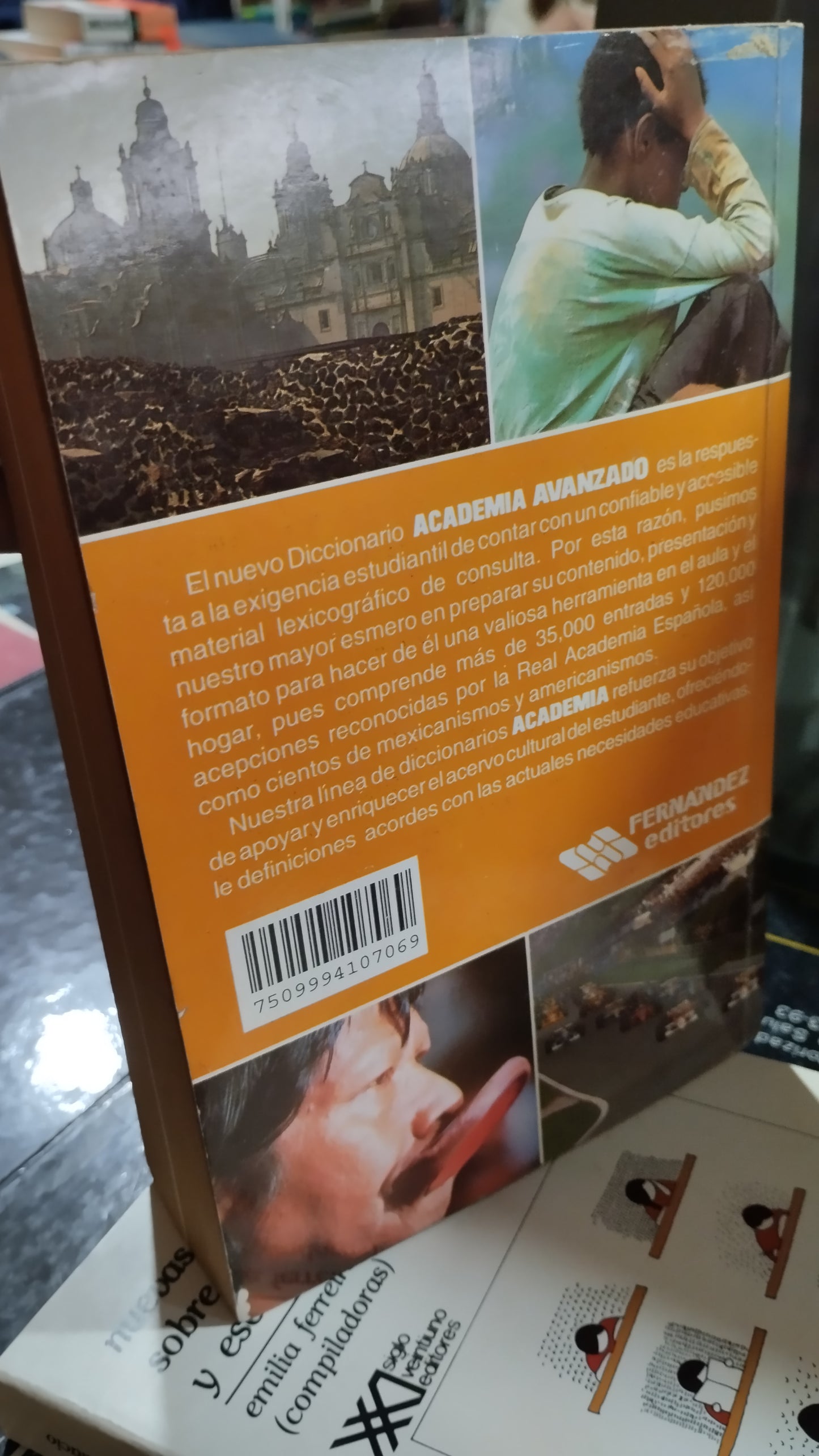 DICCIONARIO ACADEMIA AVANZADO DE LA LENGUA ESPAÑOLA POR FERNANDEZ EDITORES LIBRO USADO EDUCACIÓN ALDAMA