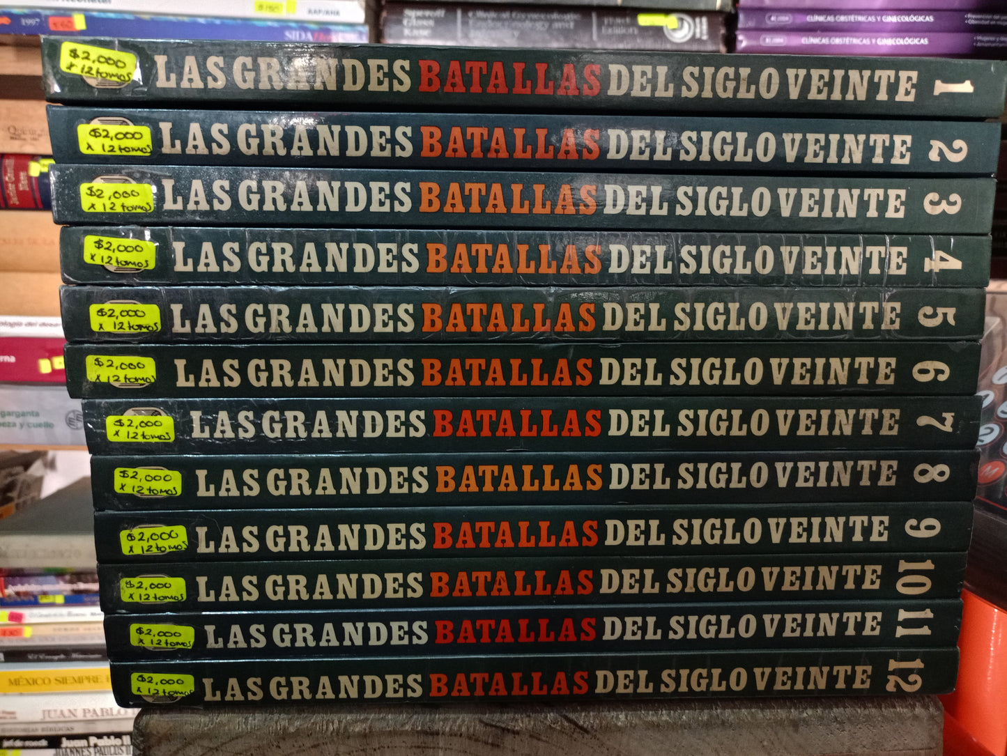 LAS GRANDES BATALLAS DEL SIGLO VEINTE (12 TOMOS) USADO HISTORIA LITERARIO 305
