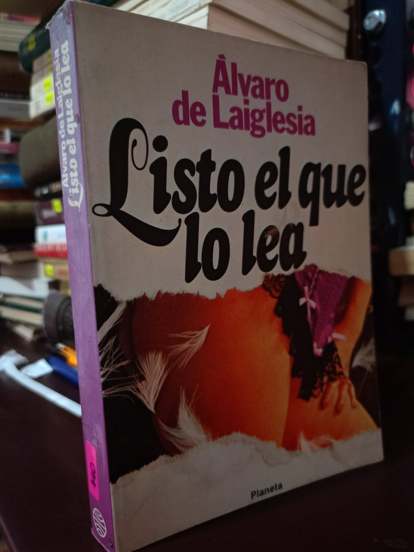 LISTO EL QUE LO LEA ÁLVARO DE LAIGLESIA USADO NOVELA LITERARIO 305