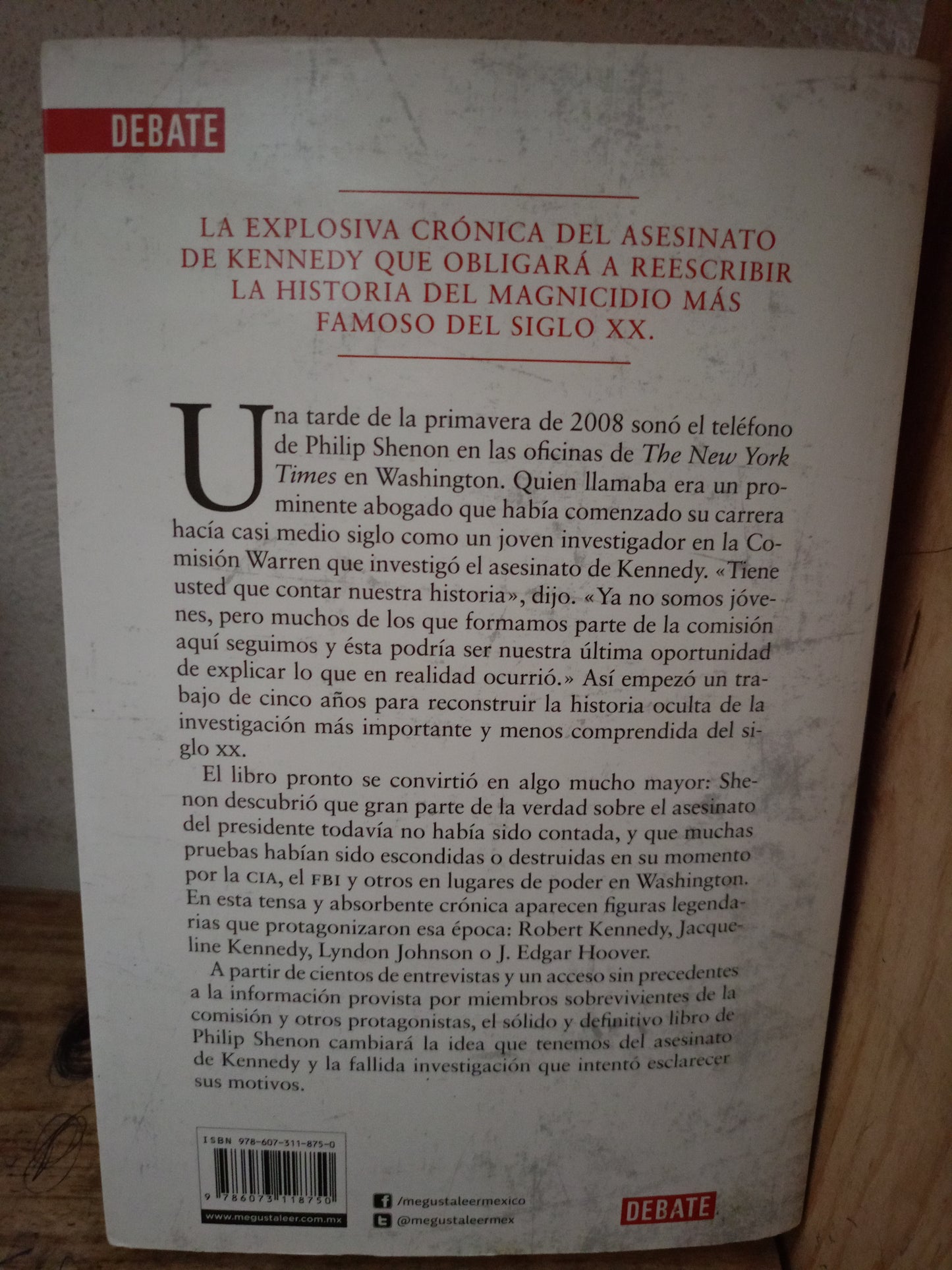 JFK: CASO ABIERTO LA HISTORIA SECRETA DEL ASESINATO DE KENNEDY POR PHILIP SHENON USADO HISTORIA LITERARIO 305