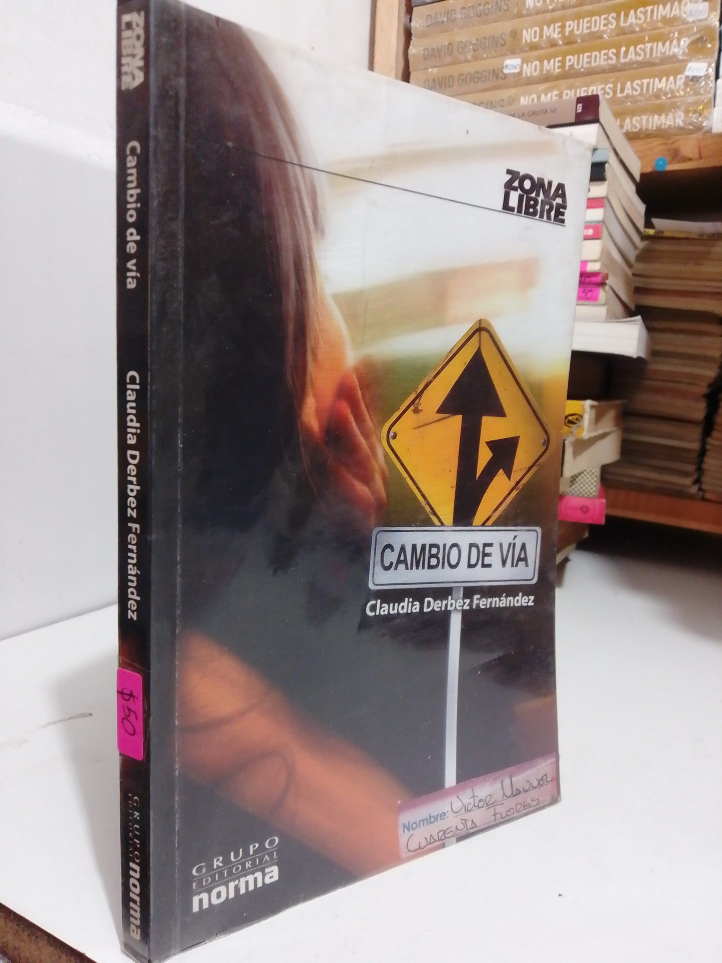 CAMBIO DE VÍA POR CLAUDIA DERBEZ FERNÁNDEZ USADO NOVELA JUÁREZ