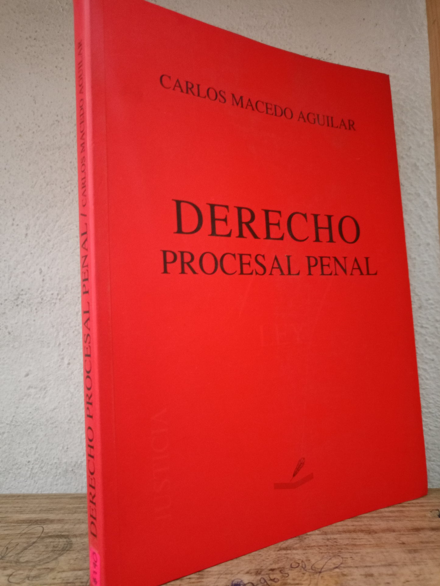 DERECHO PROCESAL PENAL POR CARLOS MACEDO AGUILAR USADO DERECHO LITERARIO 305