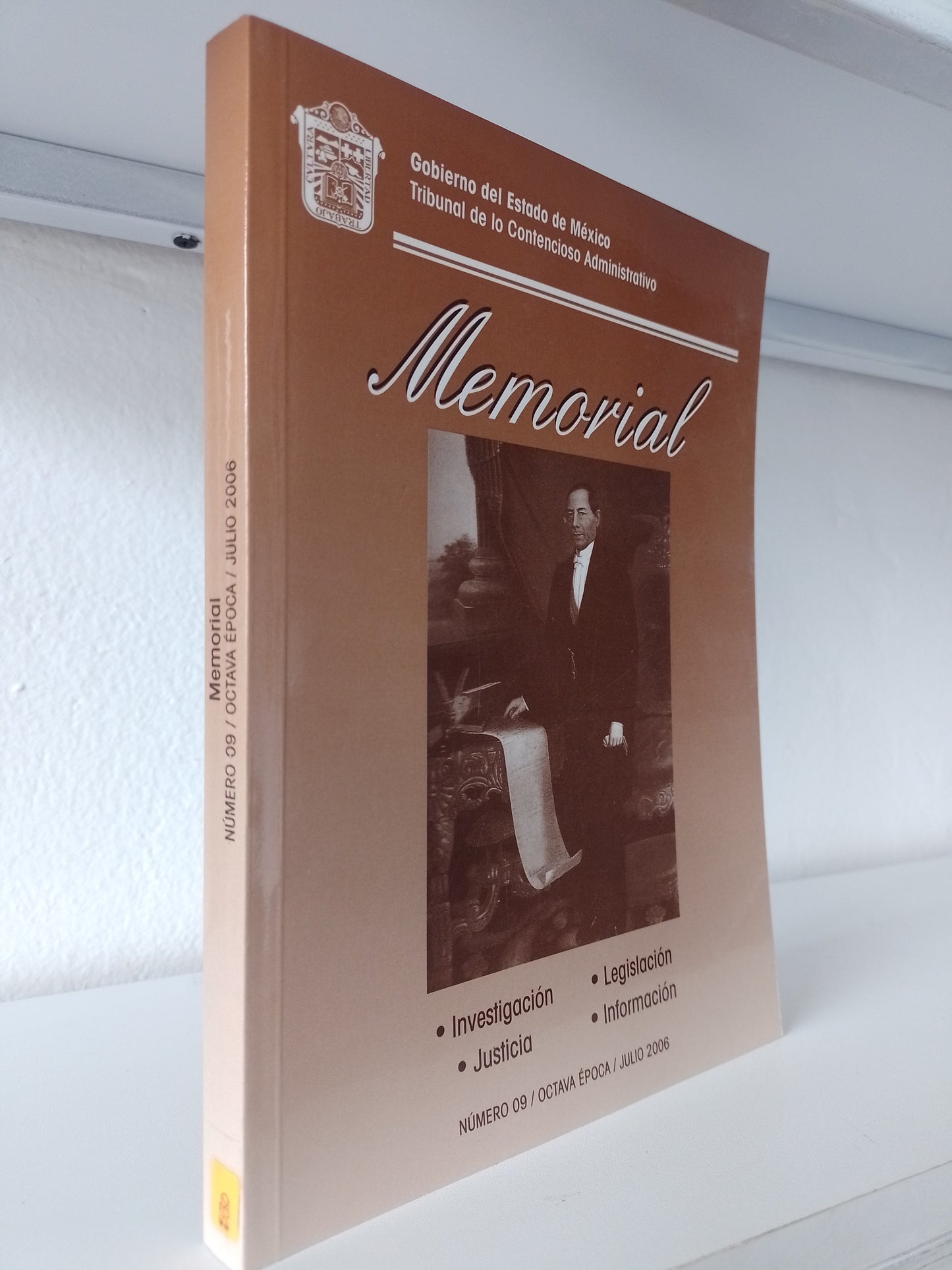 MEMORIAL NUMERO 9 OCTAVA EPOCA JULIO 2006 POR TRIBUNAL DE LO CONTENCIOSO ADMINISTRATIVO USADO POLITICA JUAREZ 515