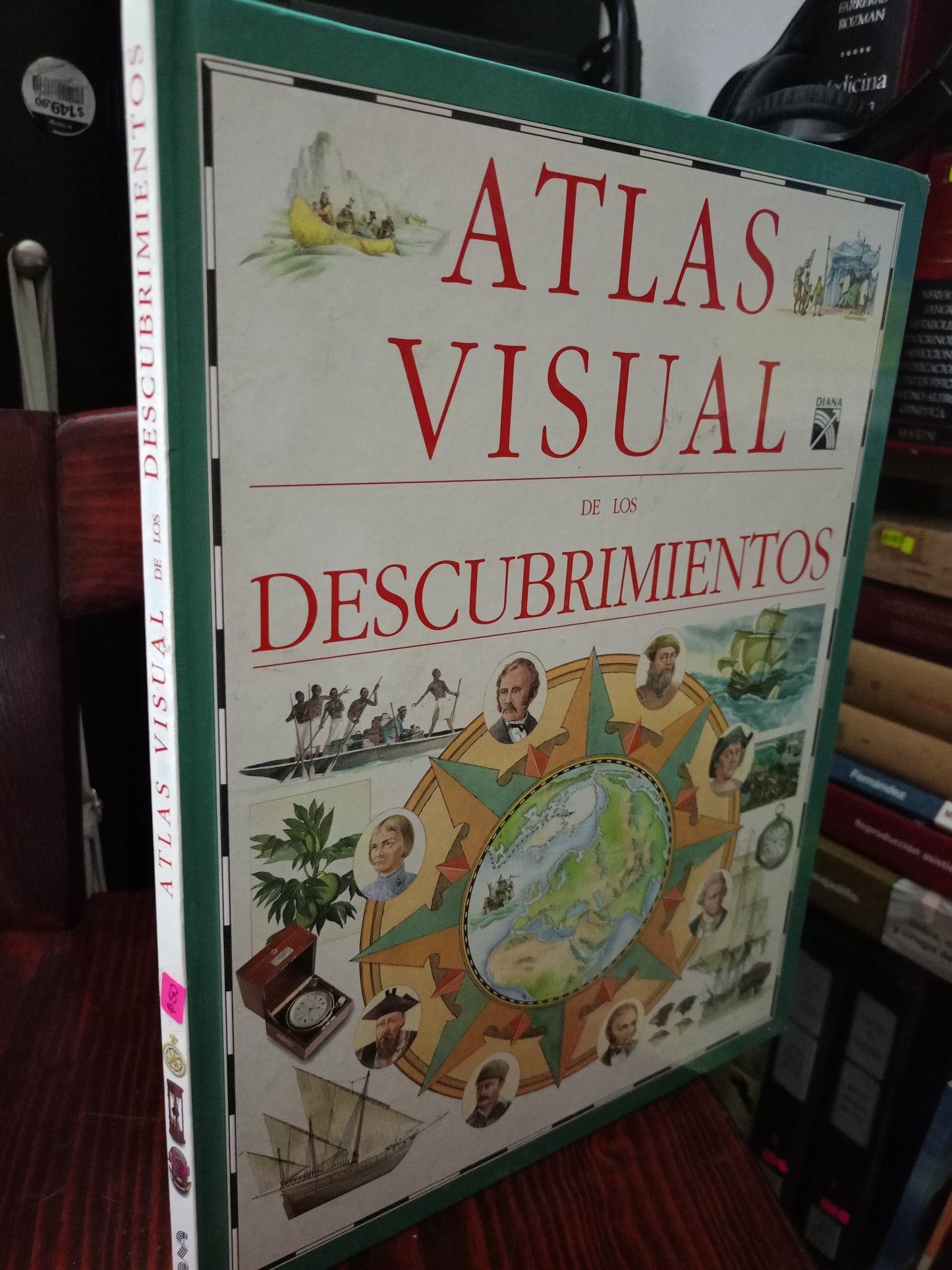 ATLAS VISUAL DE LOS DESCUBRIMIENTOS USADO HISTORIA LITERARIO 305