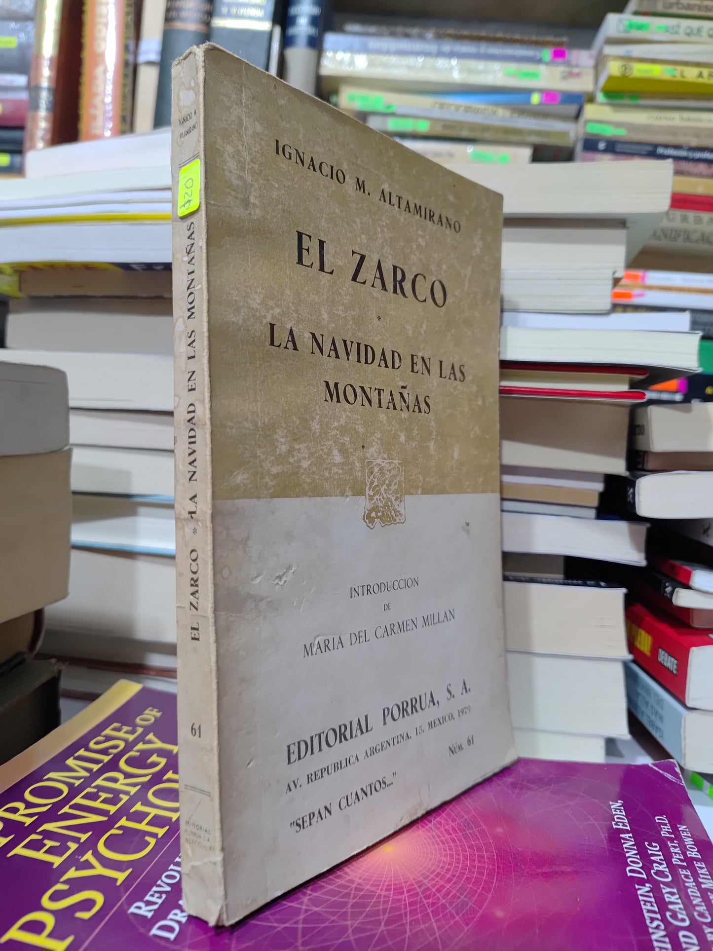 EL ZARCO LA NAVIDAD EN LAS MONTAÑAS POR IGNACIO M. ALTAMIRANO USADO NOVELAS JUAREZ 507