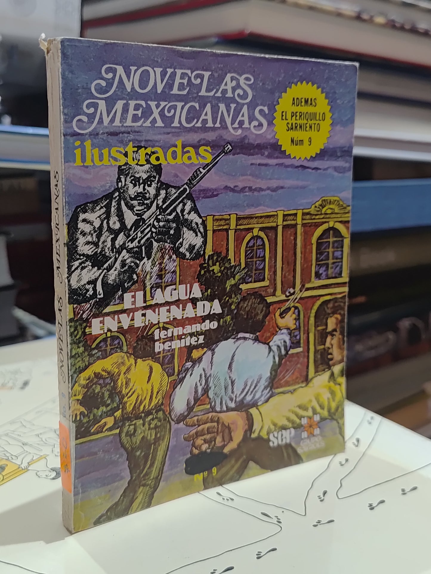 NOVELAS MEXICANAS ILUSTRADAS EL AGUA ENVENENADA POR FERNANDO BENITEZ USADO NOVELAS JUAREZ 515