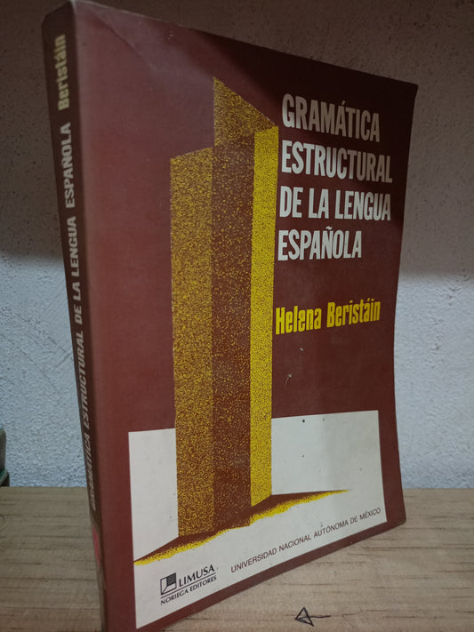 GRAMATICA ESTRUCTURAL DE LA LENGUA ESPAÑOLA POR HELENA BERISTAIN UDADO EDUCACIÓN LITERARIO 305