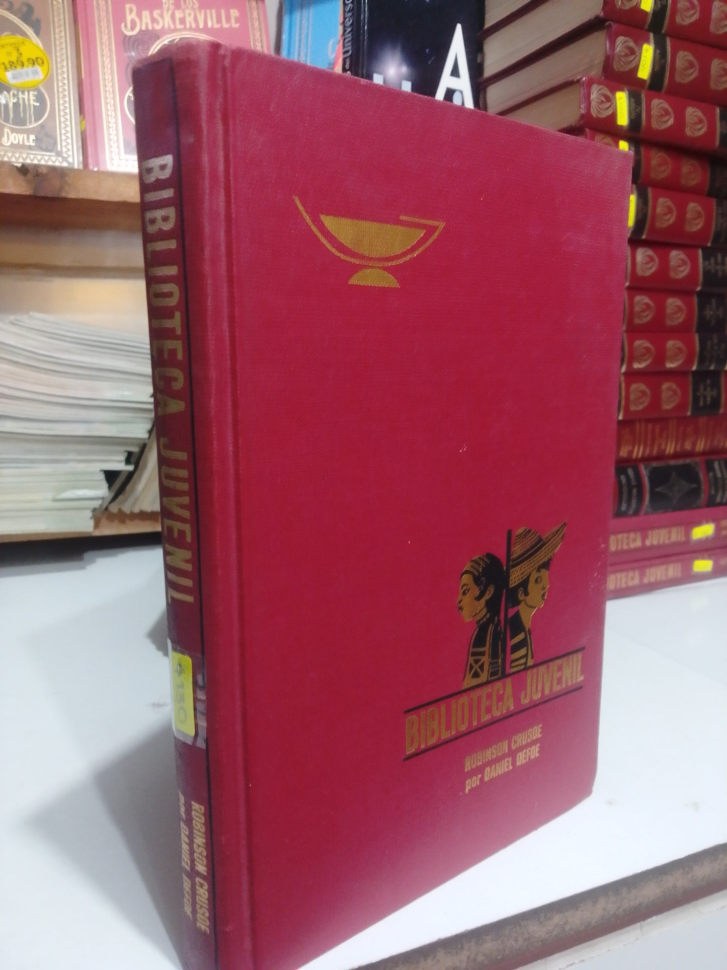 ROBINSON CRUSOE POR DANIEL DEFOE USADO NOVELA JUAREZ