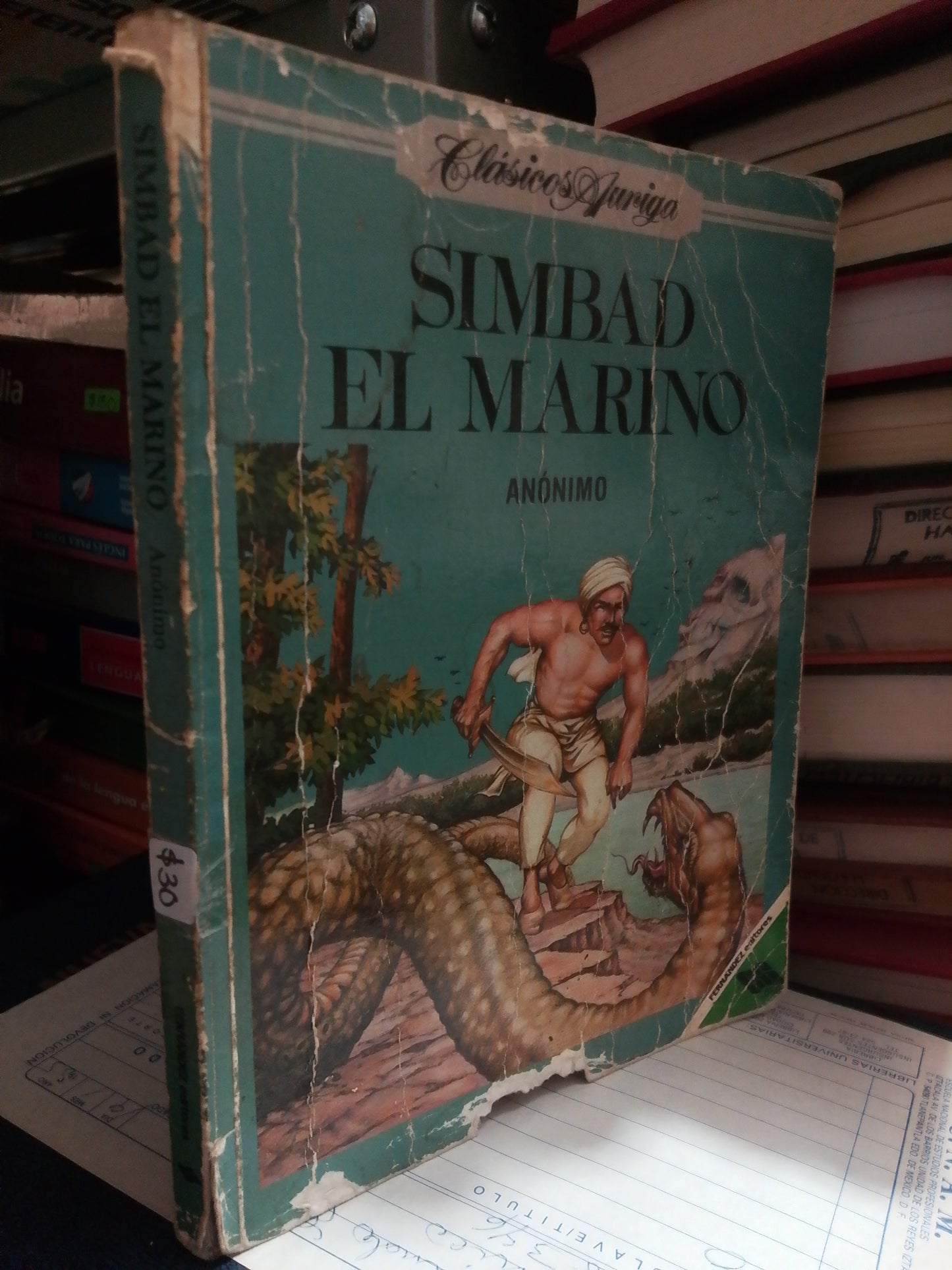 SIMBAD EL MARINO ANONIMO USADO NOVELA JUÁREZ