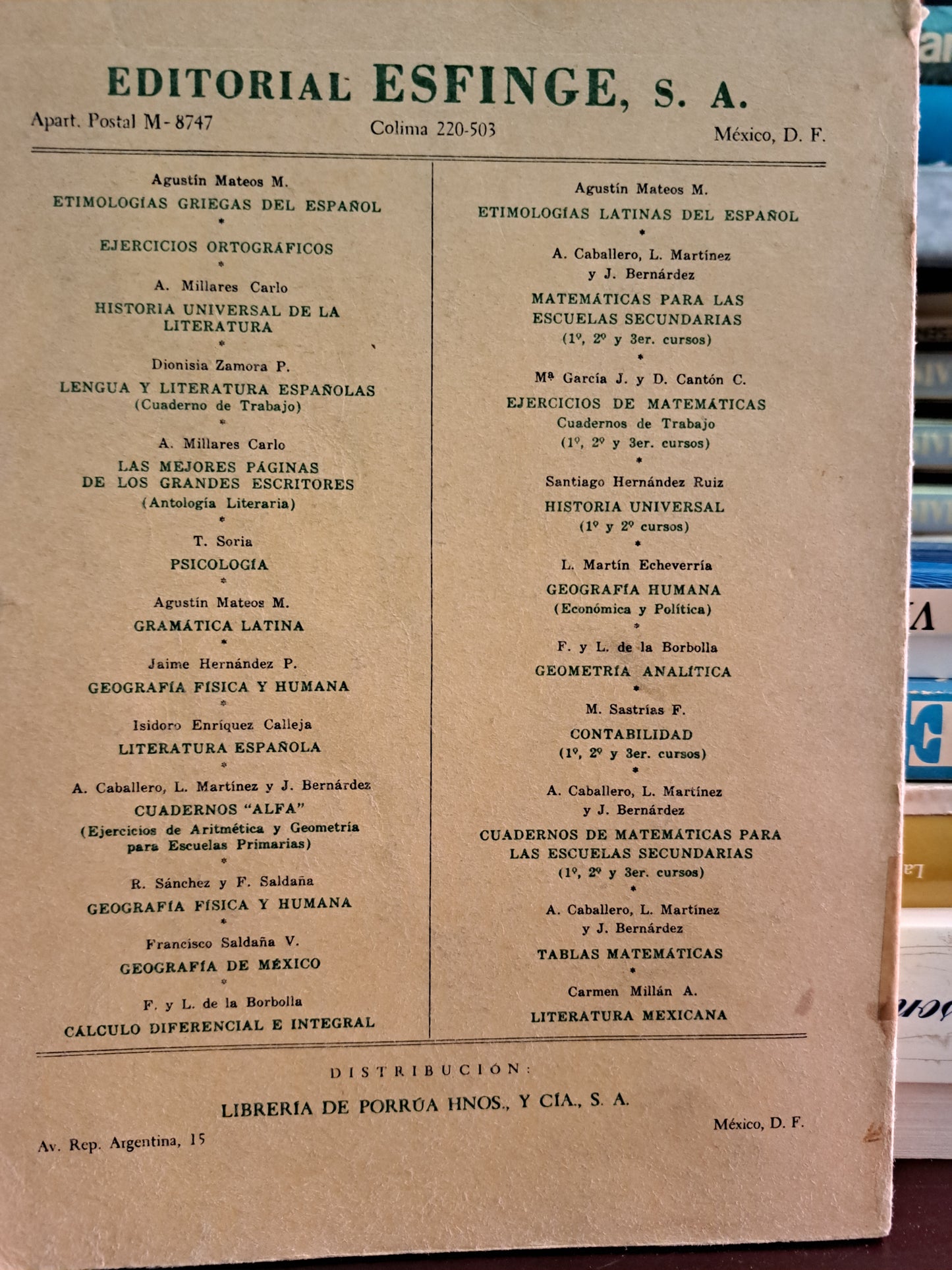 PSICOLOGÍA  TEODORO D. SORIA USADO PSICOLOGÍA LITERARIO 305