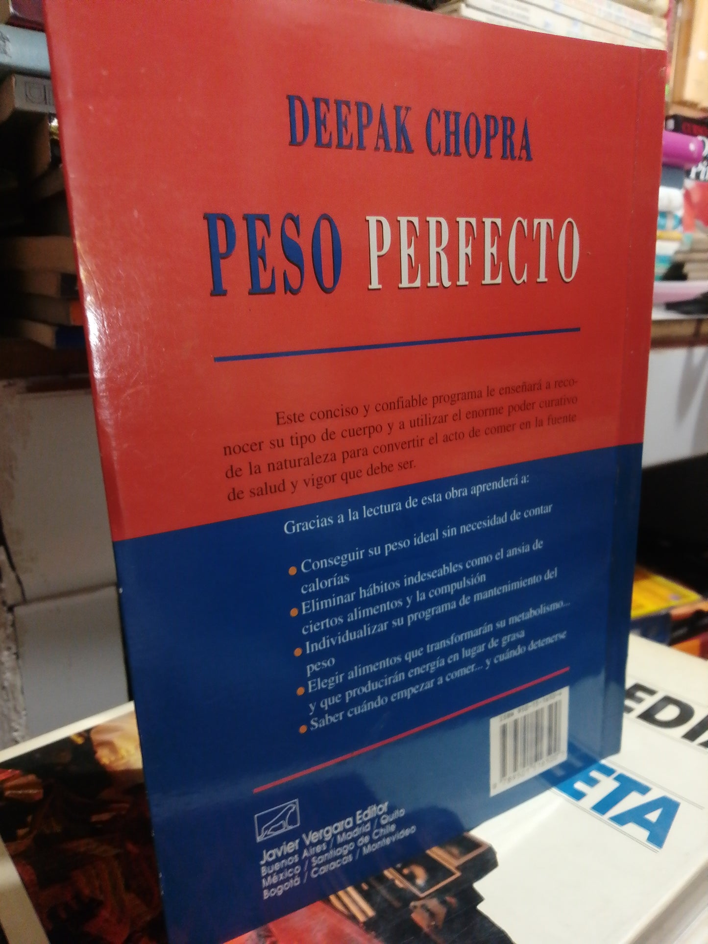PESO PERFECTO POR DEEPAK CHOPRA USADO SUP.PERSONAL JUAREZ