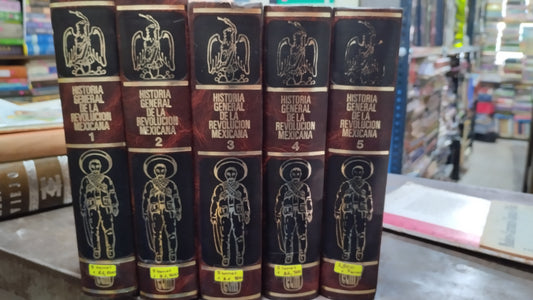 HISTORIA GENERAL DE LA REVOLUCION MEXICANA 5 TOMOS POR JOSE C VALADES LIBRO USADO ANTIGUO ALDAMA