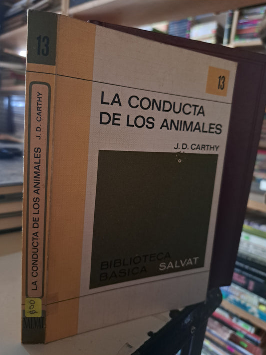 LA CONDUCTA DE LOD ANIMALES J.D. CARTHY USADO NOVELA LITERARIO 207