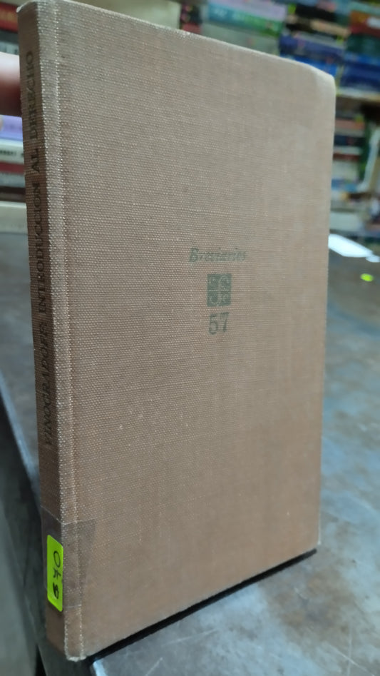 INTRODUCCION AL DERECHO POR PAUL VINOGRADOFF LIBRO USADO DERECHO ALDAMA