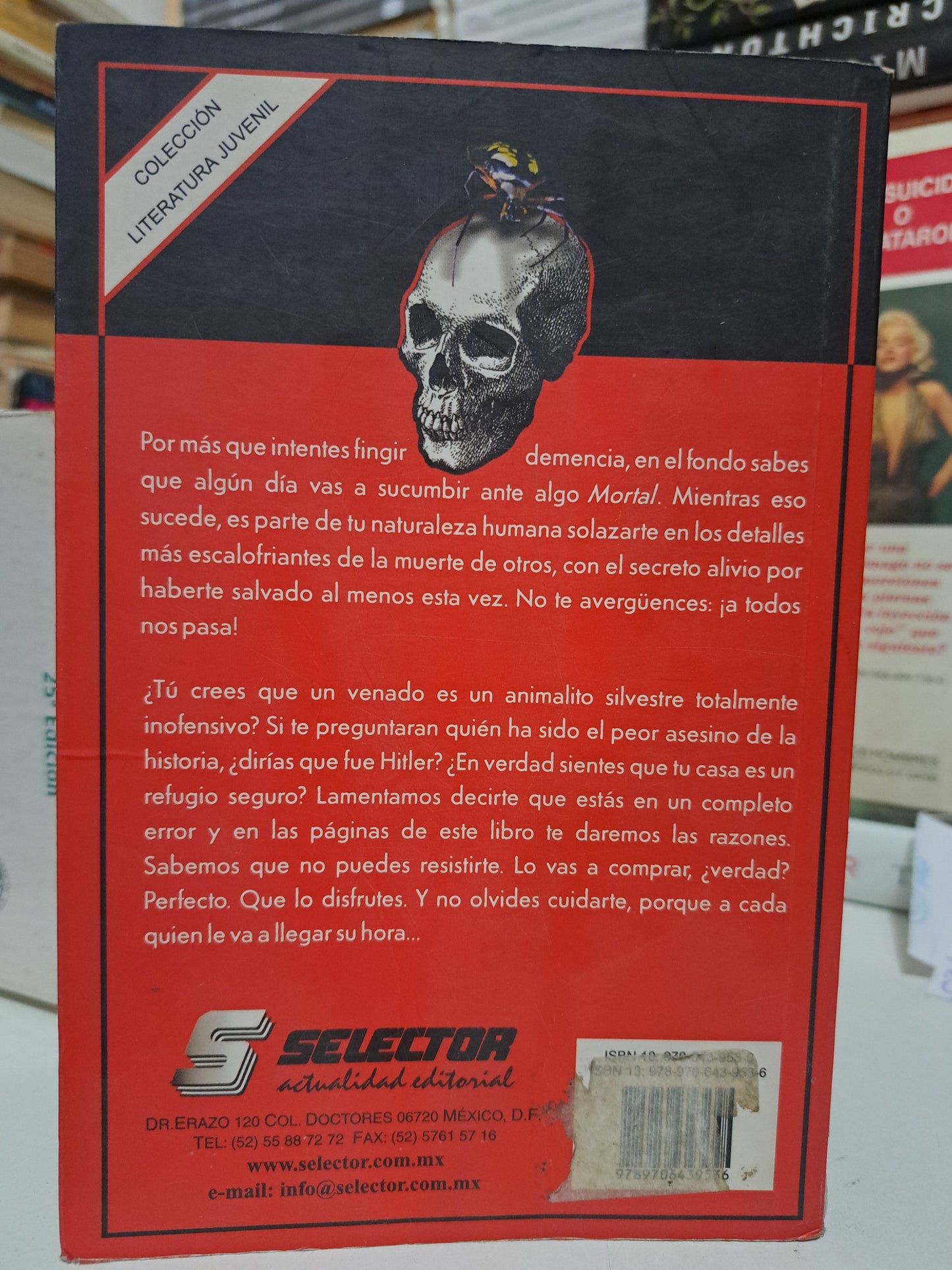 MORTAL PHIL SCOTT & PETER ENGELMAN USADO NOVELA JUÁREZ