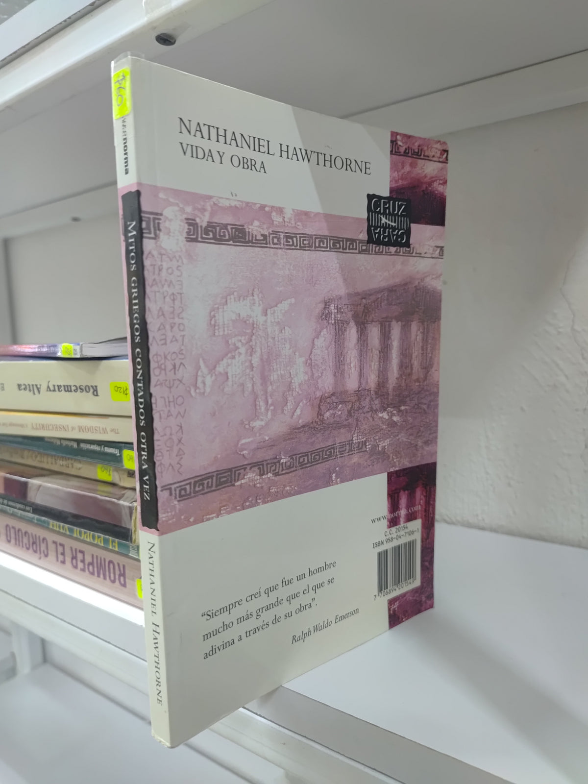 MITOS GRIEGOS CONTADOS OTRA VEZ POR NATHANIEL HAWTHORNE USADO NOVELAS JUAREZ 515