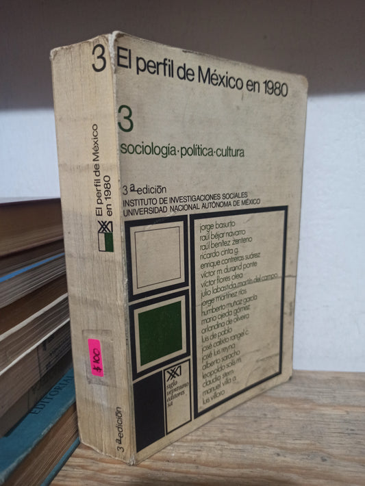 EL PERFIL DE MEXICO EN 1980 POR VARIOS AUTORES USADO FILOSOFÍA JUÁREZ