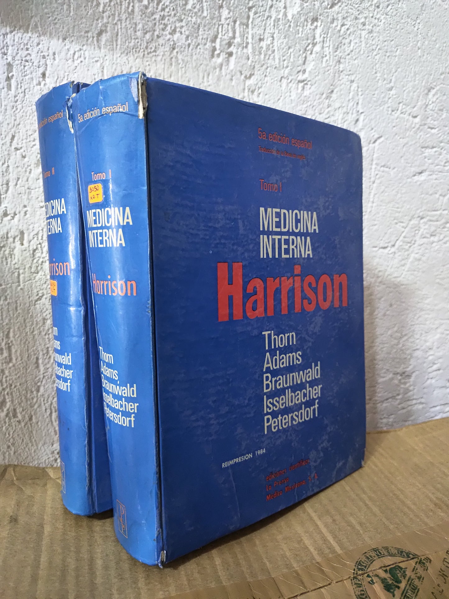 MEDICINA INTERNA HARRISON POR VARIOS AUTORES USADO SALUD JUAREZ 515 2 TOMOS POR $250
