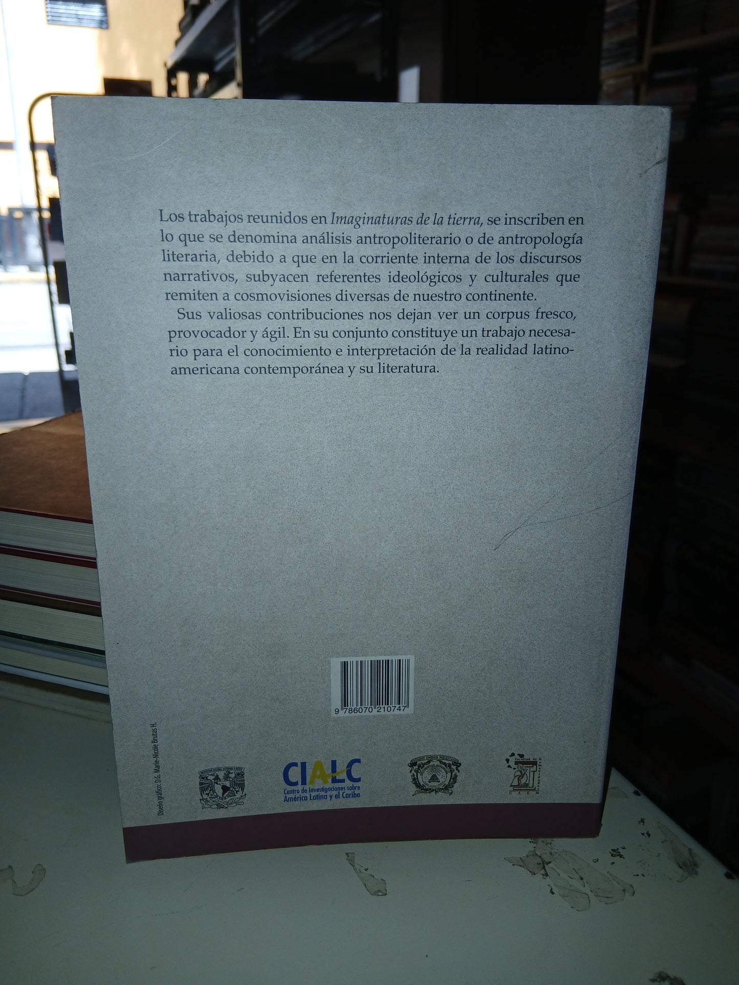 IMAGINATURAS DE LA TIERRA: COSMOVISIÓN Y REPRESENTACIÓN LITERARIA LATINOAMERICANA POR CARLOS HUAMÁN Y AXEL RAMÍREZ (COORDINADORES) USADO NOVELA LITERARIO 207
