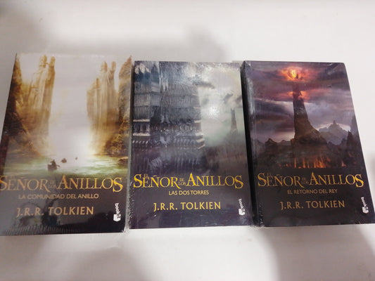 EL SEÑOR DE LOS ANILLOS 3 TOMOS POR J.R.R.TOLKIEN NUEVO JUAREZ