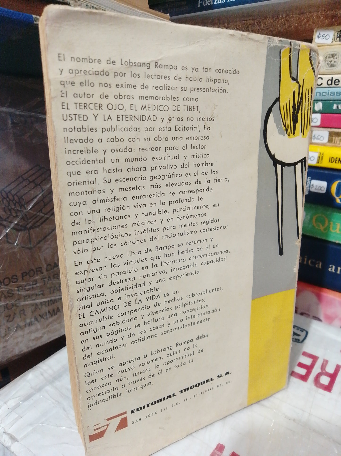 EL CAMINO DE LA VIDA POR LOBSANG RAMPA USADO NOVELA JUÁREZ
