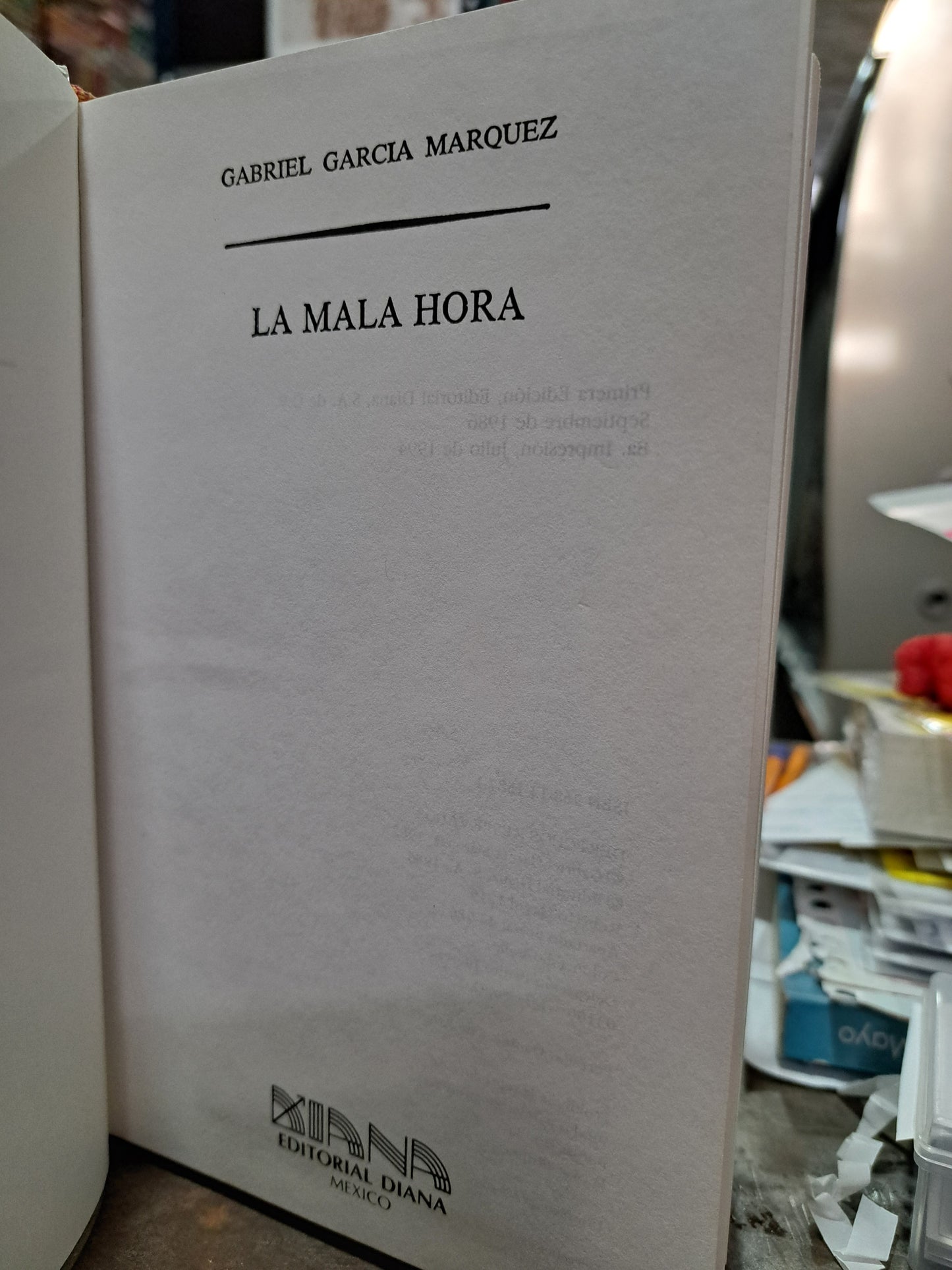 LA MALA HORA GABRIEL GARCÍA MARQUEZ USADO POESÍA ALDAMA