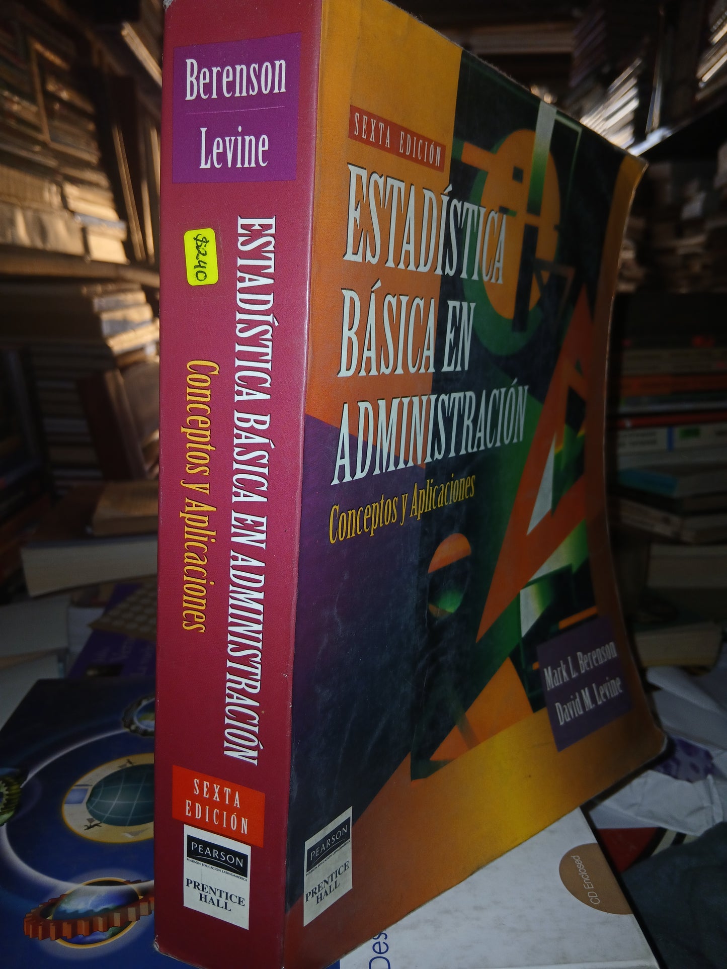 ESTADÍSTICA BASICA EN ADMINISTRACION POR BERENSON Y LEVINE USADO ADMINISTRACIÓN LITERARIO 207