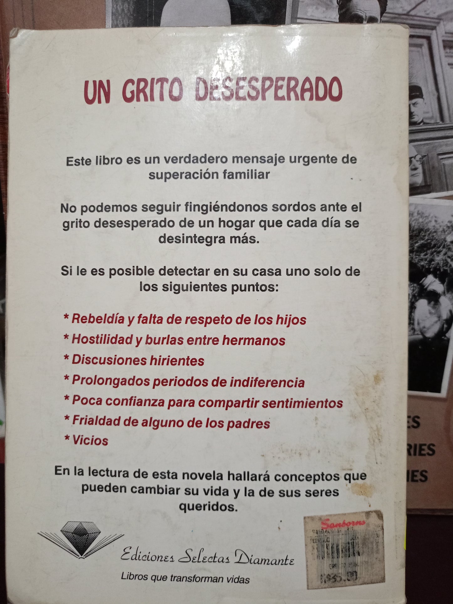 UN GRITO DESESPERADO POR CARLOS CUAUHTÉMOC SÁNCHEZ USADO SUPERACIÓN PERSONAL LITERARIO 305