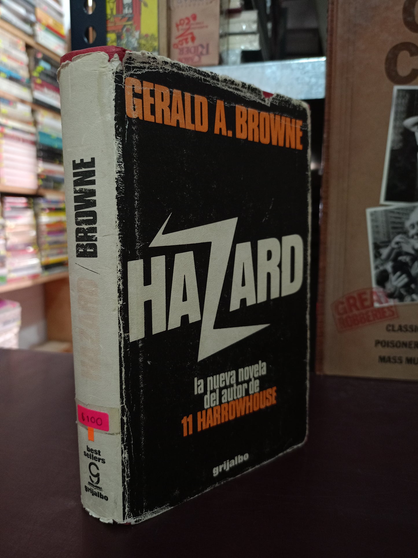 HAZARD POR GERALD A. BROWNE USADO NOVELA LITERARIO 305