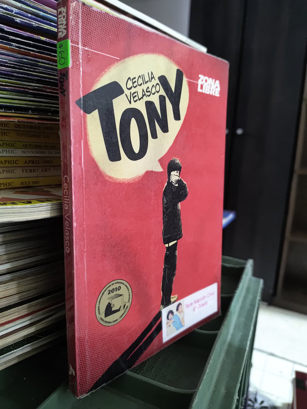 TONY POR CECILIA VELASCO USADO NOVELAS JUAREZ 515