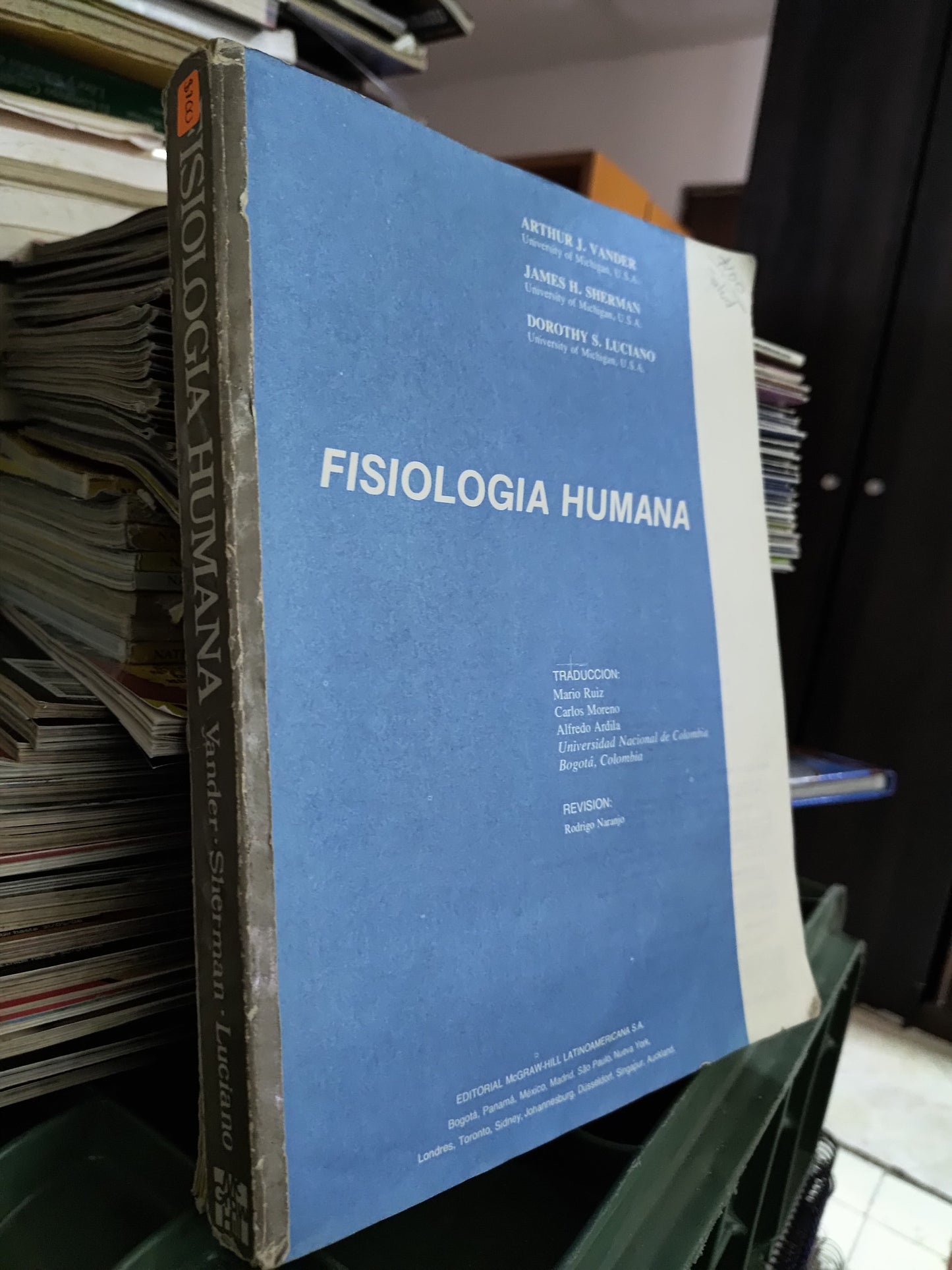 FISIOLOGIA HUMANA POR ARTHUR J. VANDER USADO SALUD JUAREZ 515
