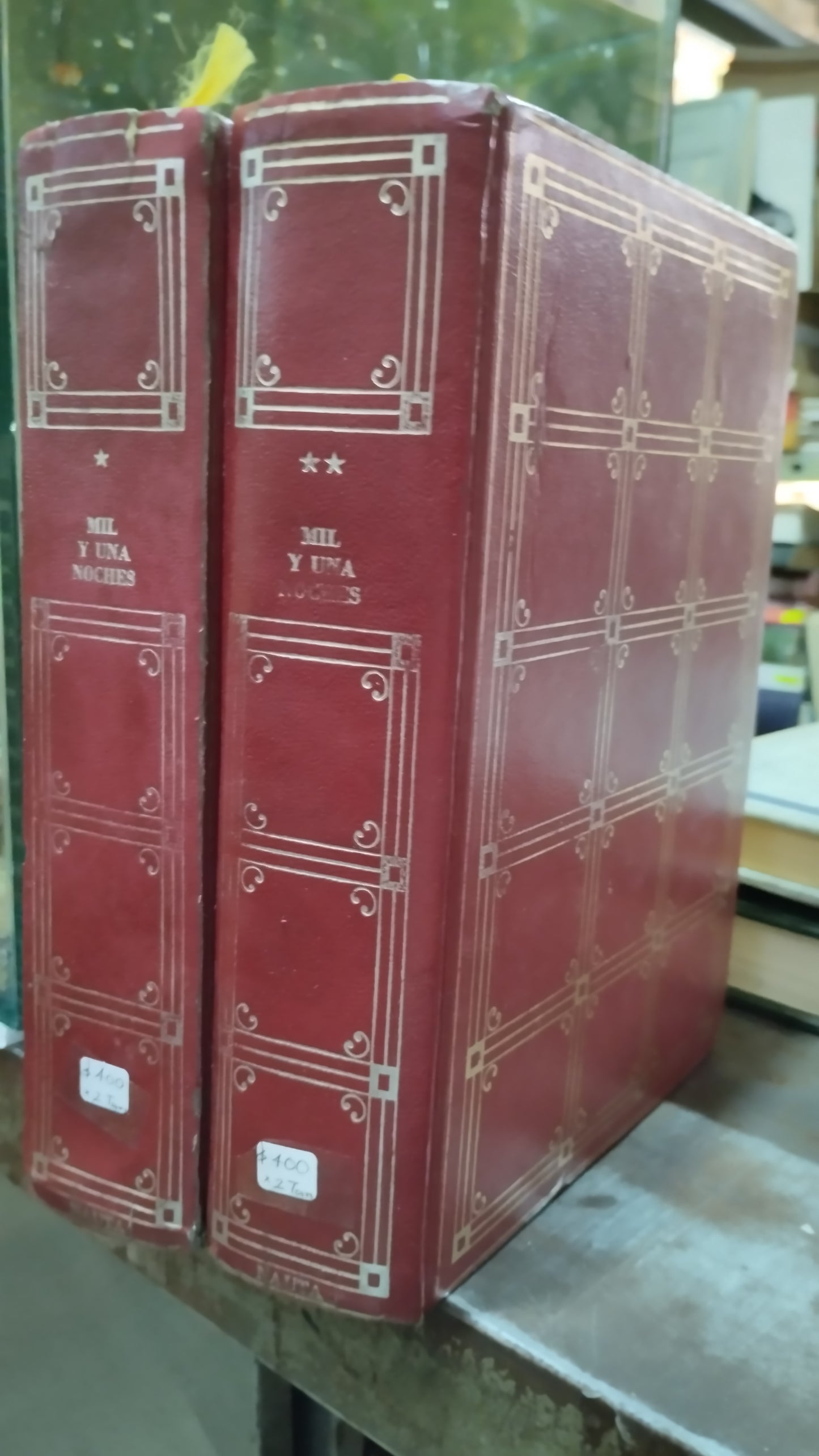 MIL Y UNA NOCHES 2 TOMOS LIBRO USADO NOVELAS ALDAMA