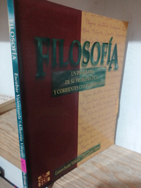 FILOSOFIA POR GUSTAVO ESCOBAR VALENZUELA USADO FILOSOFIA JUAREZ