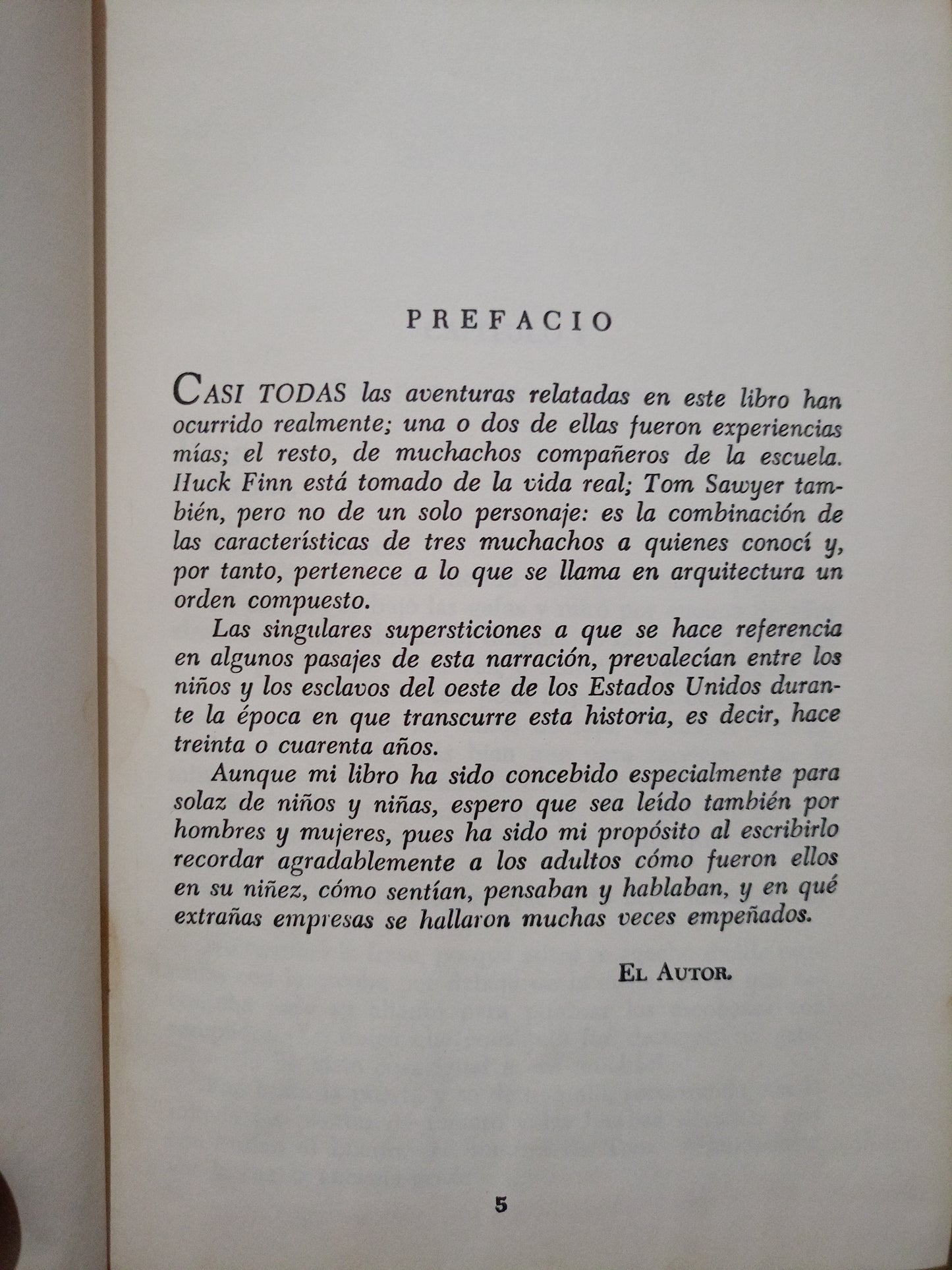 AVENTURAS DE TOM SAWYER POR MARK TWAIN USADO NOVELA LITERARIO 305