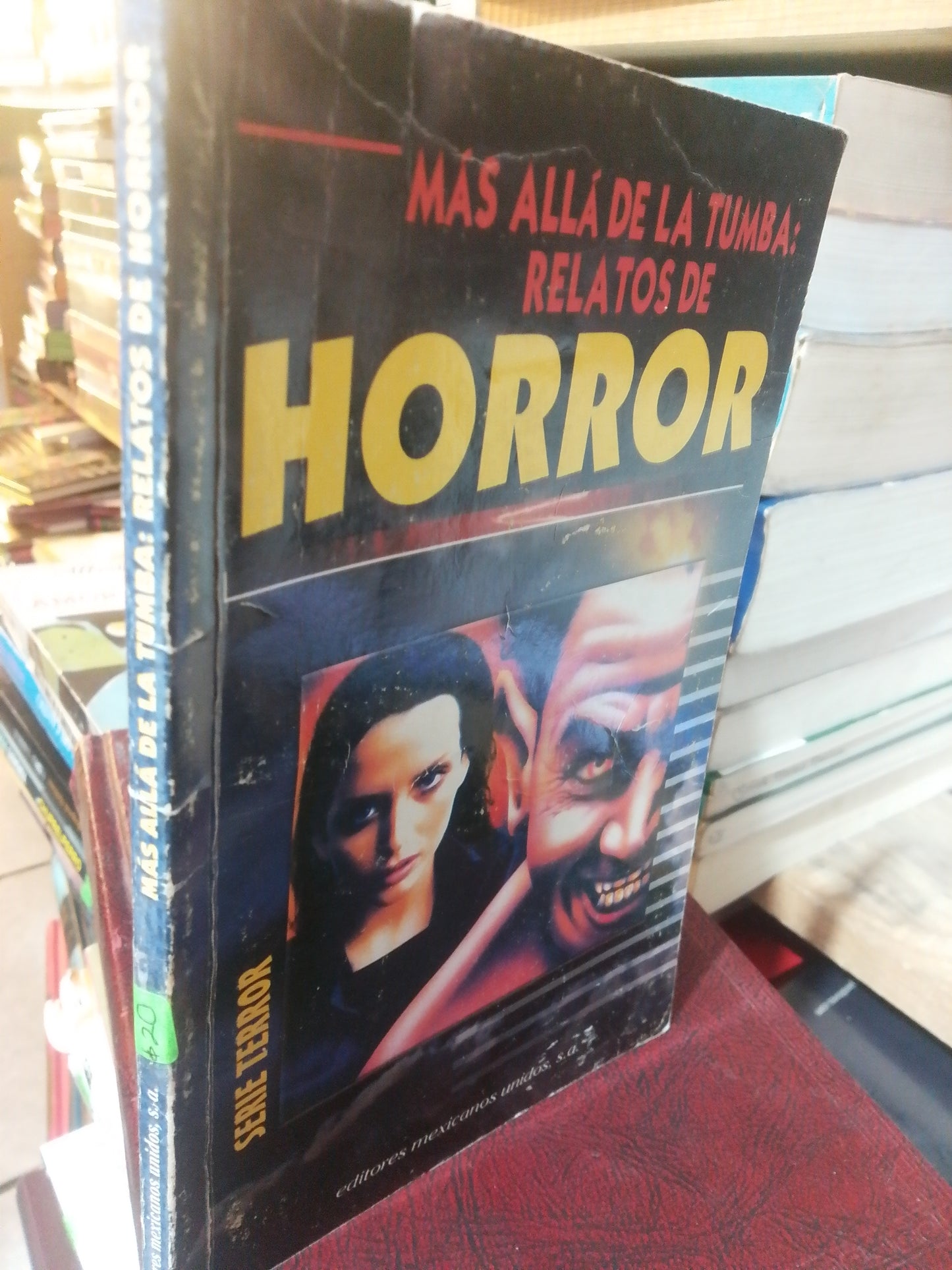 MAS ALLA DE LA TUMBA RELATOS DE HORROR USADO NOVELA JUAREZ