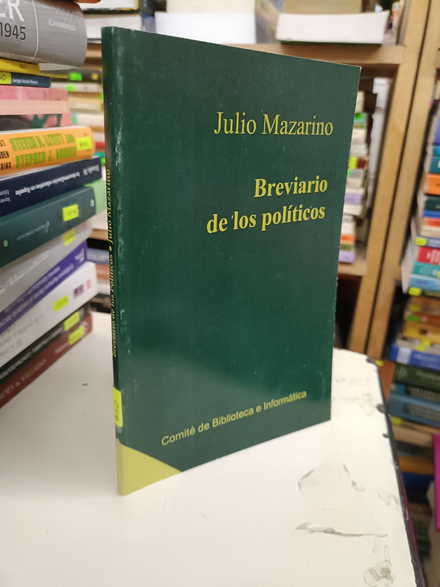 BREVIARIO DE LOS POLÍTICOS POR JULIO MAZARINO USADO POLÍTICA LITERARIO 207